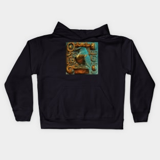 Ancient Egyptian-Inspired Bird and Glyphs Kids Hoodie